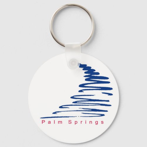Squiggly Lines_Palm Springs keychain