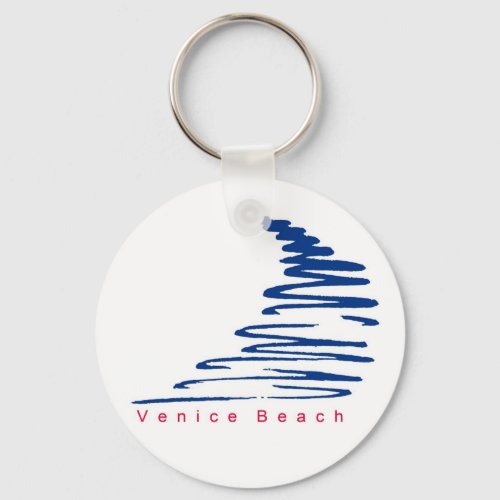Squiggly Lines_Venice Beach keychain