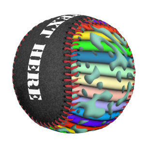 Squiggly Loops seamless pattern 07 + your backgr. Baseball