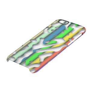 Squiggly Loops seamless pattern 07 + your backgr. Clear iPhone 6/6S Case
