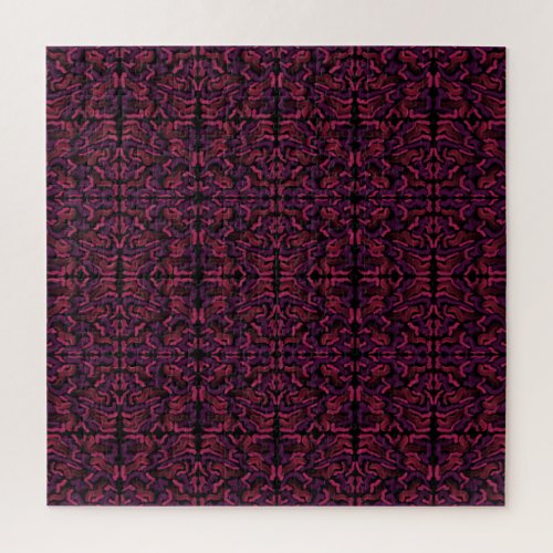 Squiggly Pinkies Abstract Pattern Design  Jigsaw Puzzle