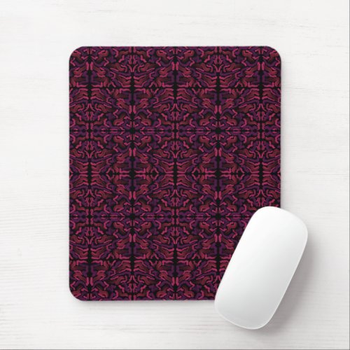 Squiggly Pinkies Abstract Pattern Design  Mouse Pad