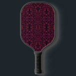 Squiggly Pinkies Abstract Pattern Design Pickleball Paddle<br><div class="desc">Pickleball Paddle with Squiggly Pinkies Abstract Pattern Design artwork design illustration by TheFabricSeal at Zazzle #ZazzleMade https://www.zazzle.com/store/thefabricseal This unusual squiggly pinks on black art piece is an abstract digital graphic art design featuring a minimalist simplicity of five colors pink, magenta, purple, violet and black. Pickleball paddles, Cool pickleball paddles, Fun...</div>