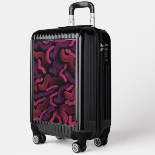 Squiggly Pinkies Abstract Pattern  Luggage