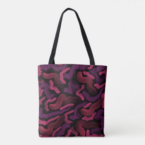 Squiggly Pinkies Abstract Pattern  Tote Bag