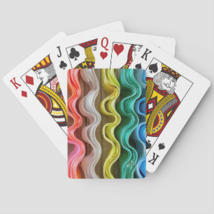Squiggly Rainbow Poker Cards