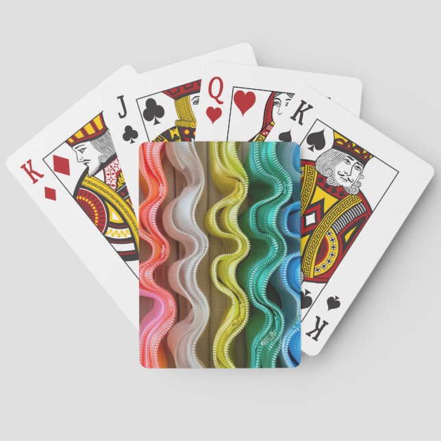 Squiggly Rainbow Poker Cards (Back)