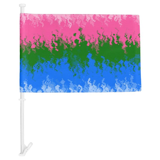 Squiggly Trippy Abstract Omniromantic Pride Flag (Front)