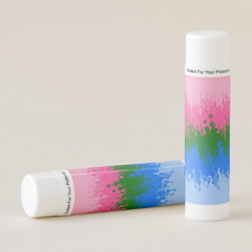 Squiggly Trippy Abstract Omniromantic Pride Flag Lip Balm