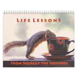 Squiggy the Squirrel Inspirational Wall Calendar