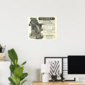 Squintani Model letterpress poster (Home Office)