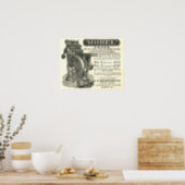 Squintani Model letterpress poster (Kitchen)