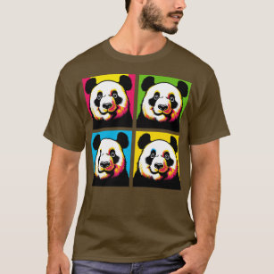 Squinting Panda Funny Panda Art T-Shirt