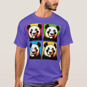 Squinting Panda Funny Panda Art T-Shirt