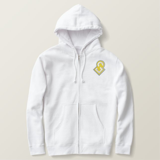 Squircle Creative Zip Up Hoodie (Design Front)