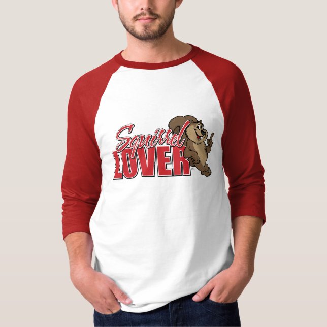 Squirel Lover Raglan T-Shirt (Front)