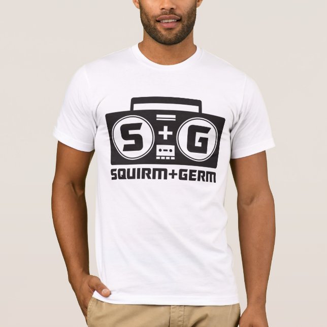 Squirm and Germ Official Boombox Logo T-Shirt (Front)