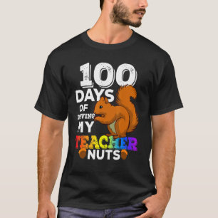 Squirrel 100 Days of Driving My Teacher Nuts Squir T-Shirt