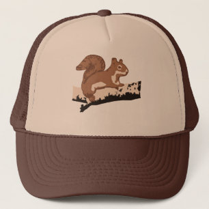 Squirrel 4-Color Design Trucker Hat