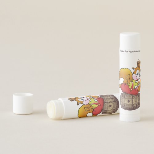 Squirrel Acorn Barrel  Lip Balm