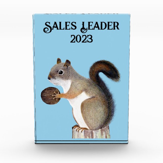 Squirrel Acrylic Award (Front)