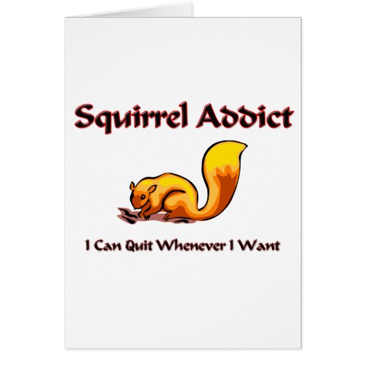 Squirrel Addict Cards (Front)