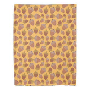 Squirrel and Acorns Fall Autumn Pattern Duvet Cover