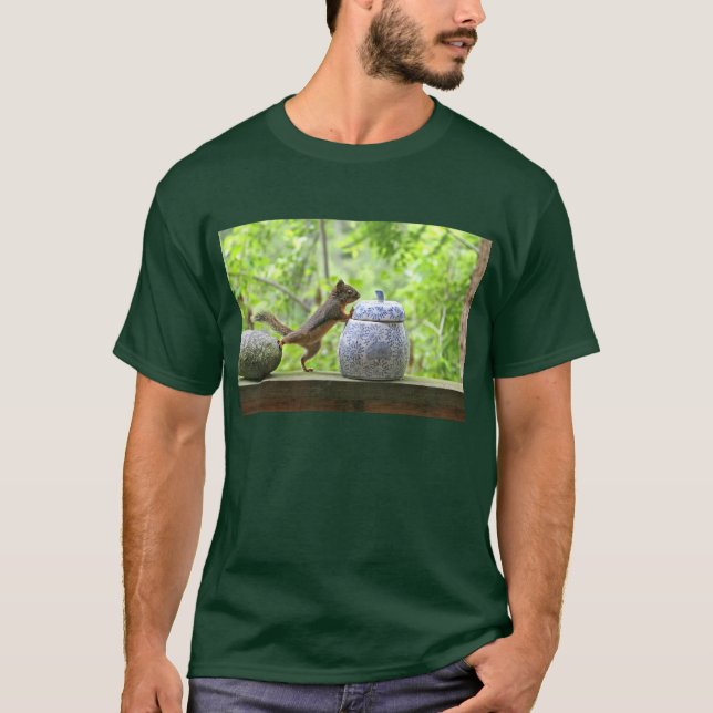 Squirrel and Cookie Jar T-Shirt (Front)