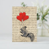 Squirrel and heart balloons (Standing Front)
