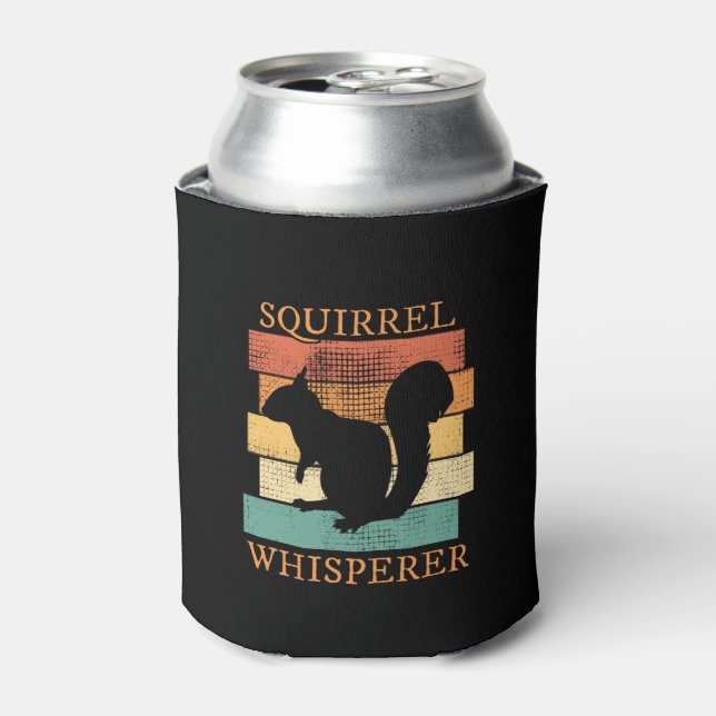 Squirrel Animal Forest Retro Can Cooler (Can Front)