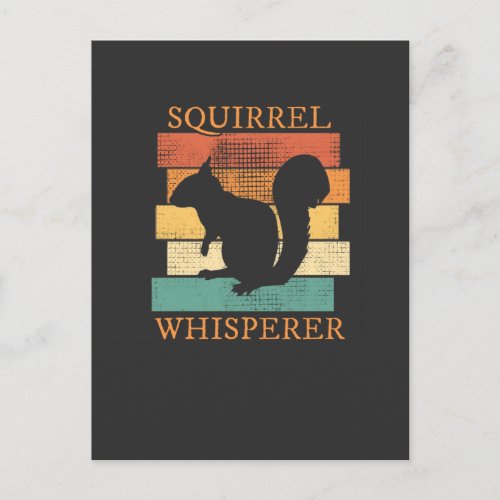 Squirrel Animal Forest Retro Postcard