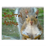 Squirrel Antics Calendar at Zazzle
