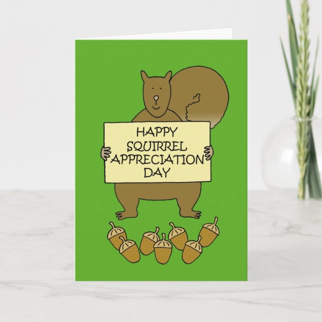 Squirrel Appreciation Day - January 21st Card (Front)