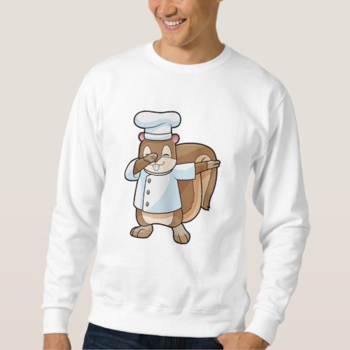 Squirrel as Cook with Cooking apron Sweatshirt