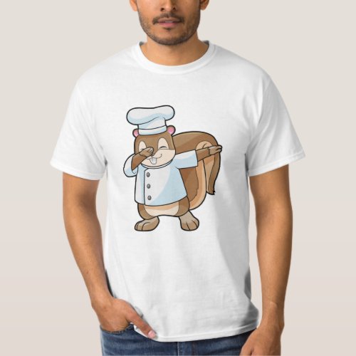 Squirrel as Cook with Cooking apron T_Shirt