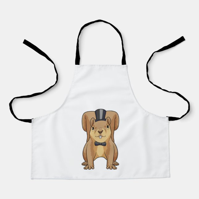Squirrel as Groom with Suit Apron (Front)