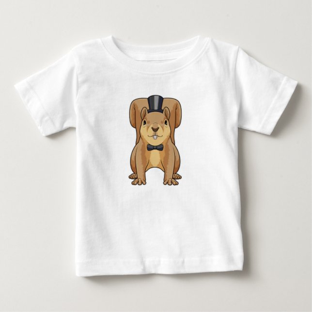 Squirrel as Groom with Suit Baby T-Shirt (Front)