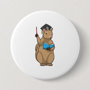 Squirrel as Teacher with Book Button