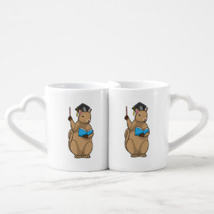 Squirrel as Teacher with Book Coffee Mug Set