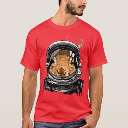Squirrel Astronaut Space Eploration Astronomy Love T_Shirt