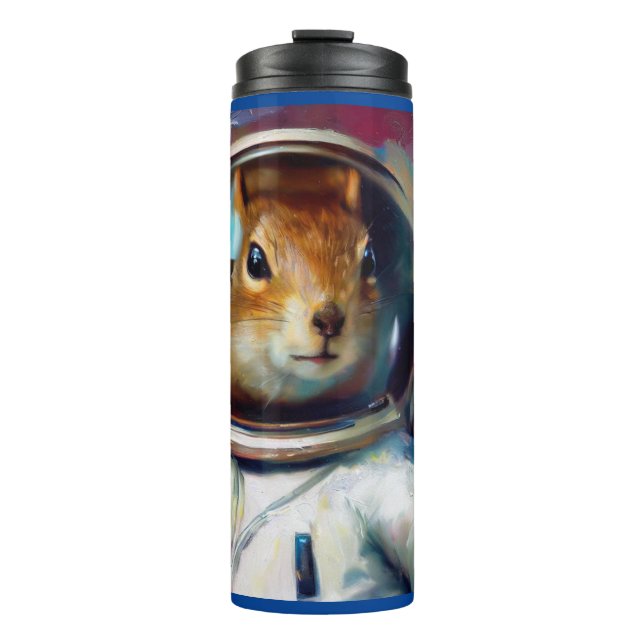 Squirrel Astronaut Thermal Tumbler (Front)