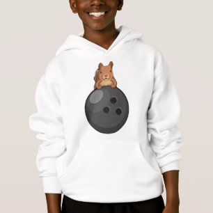 Squirrel at Bowling with Bowling ball Hoodie