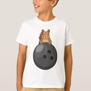 Squirrel at Bowling with Bowling ball T-Shirt