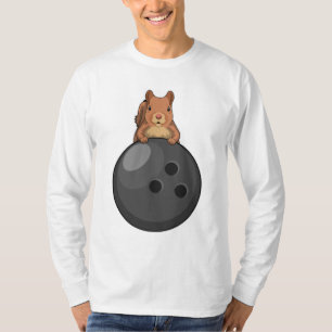 Squirrel at Bowling with Bowling ball T-Shirt