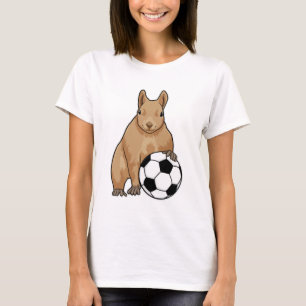Squirrel at Soccer Sports T-Shirt