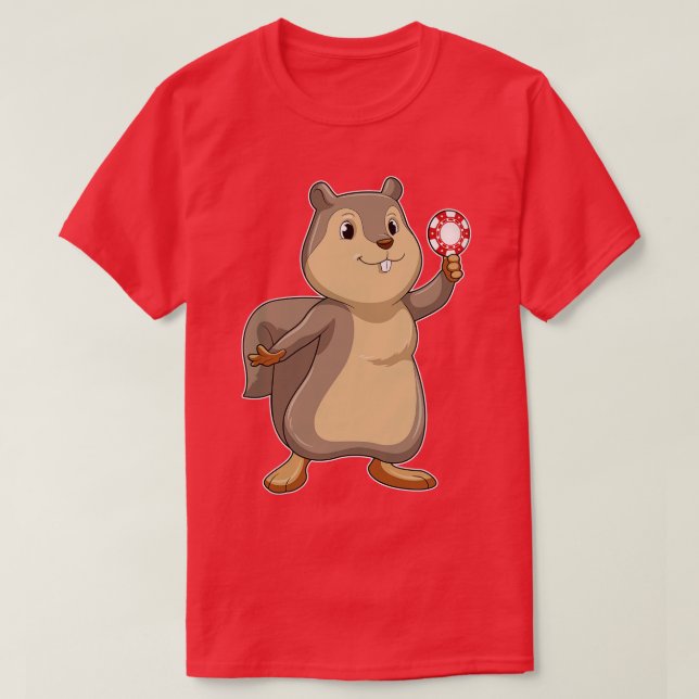 Squirrel at with chips T-Shirt (Design Front)