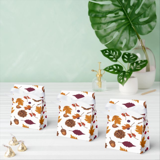 Squirrel Autumn and Pumpkin Favor Boxes (Multiple)
