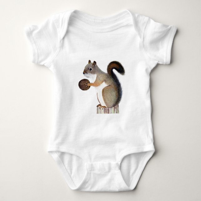 Squirrel Baby Bodysuit (Front)