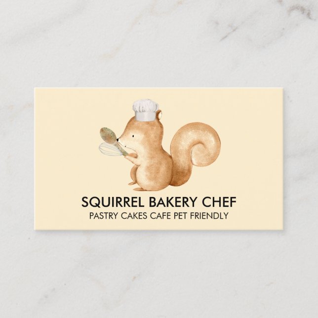 Squirrel Bakery Business Card (Front)