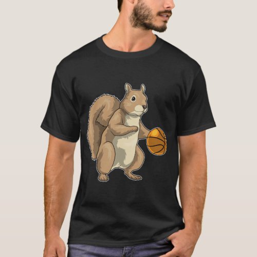 Squirrel Basketball player Basketball T_Shirt